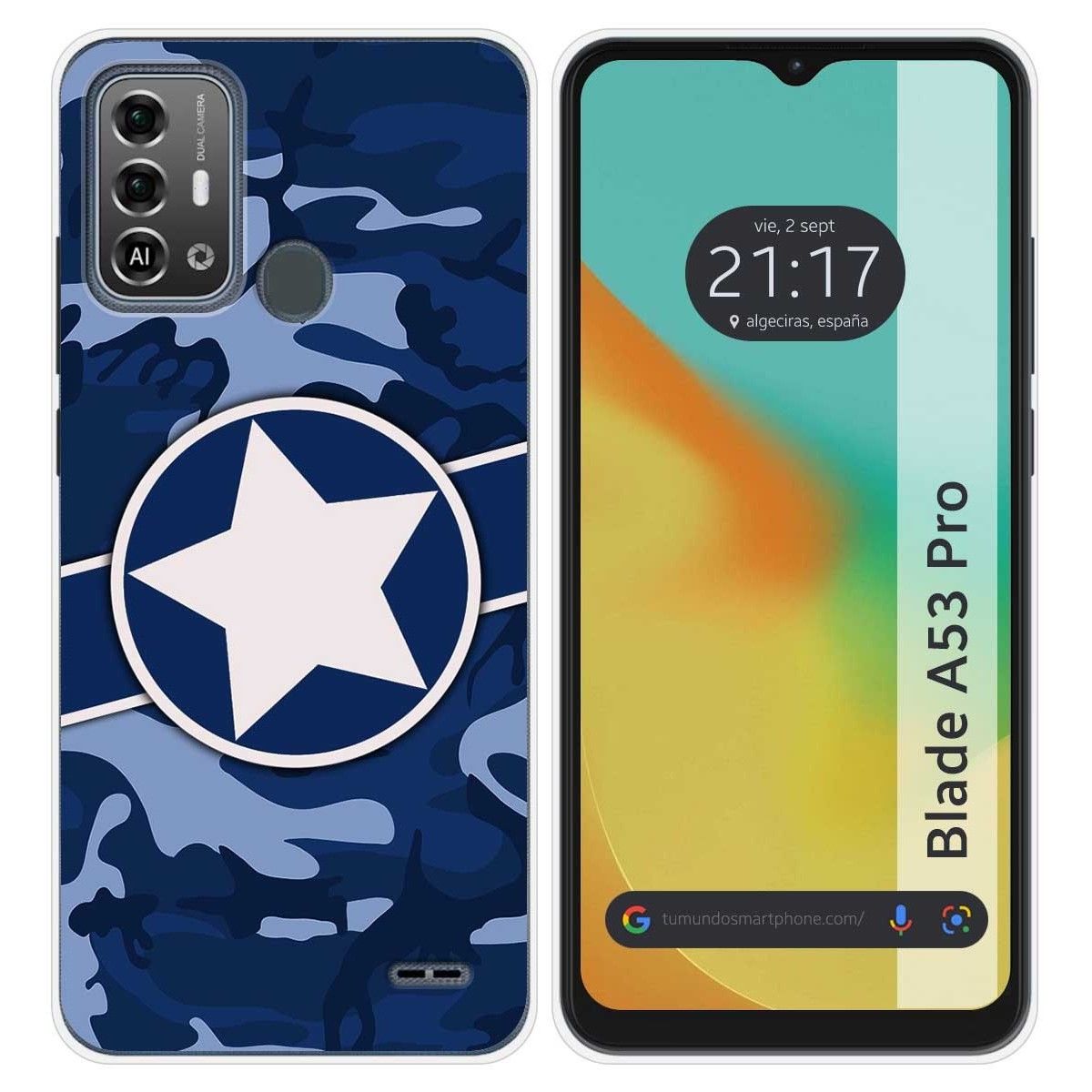 Funda Silicona para Zte Blade A53 Pro diseño Camuflaje 03 Dibujos