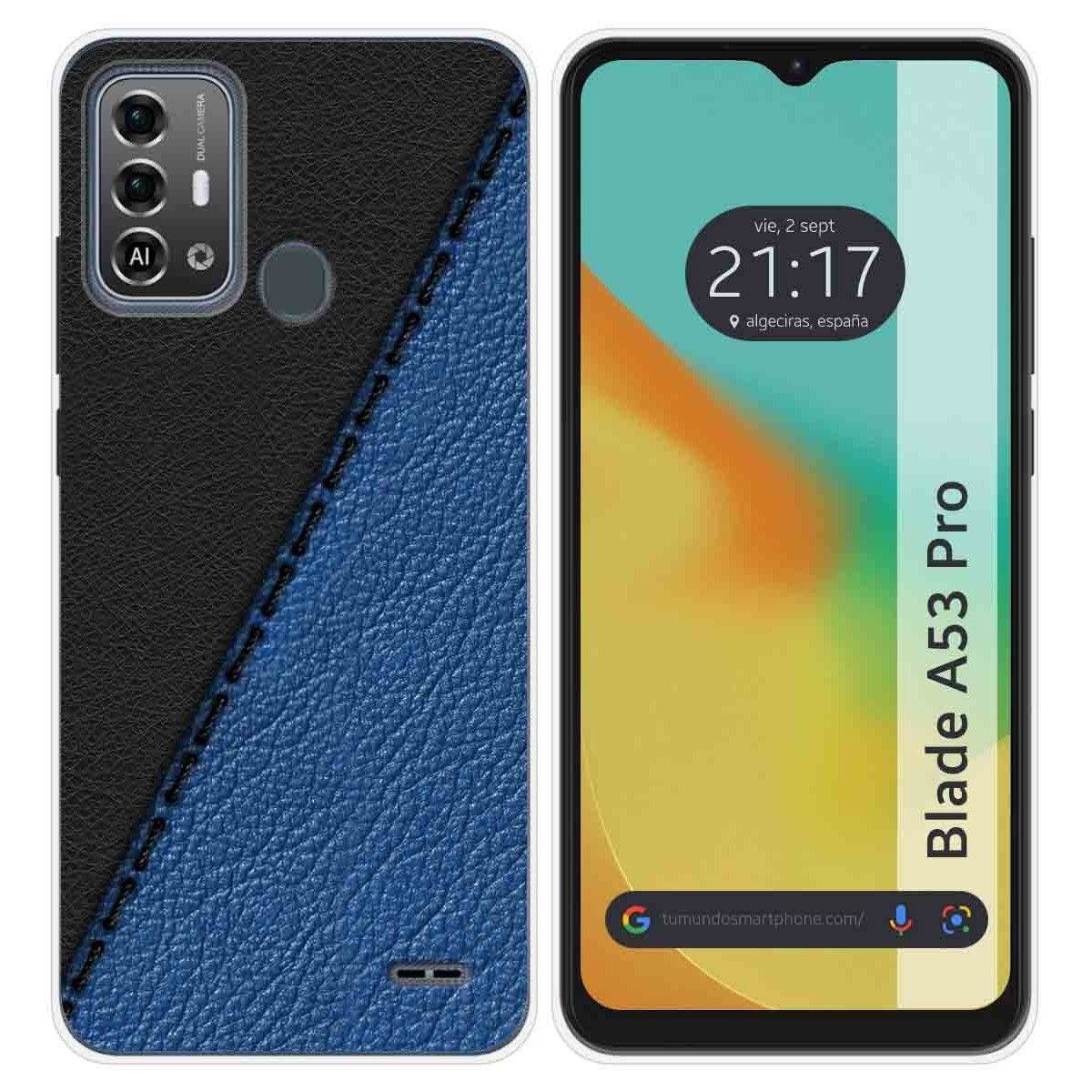 Funda Silicona para Zte Blade A53 Pro diseño Cuero 02 Dibujos
