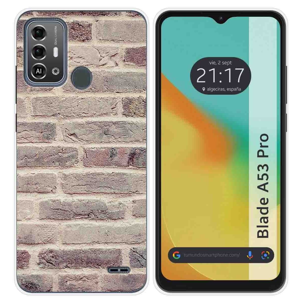 Funda Silicona para Zte Blade A53 Pro diseño Ladrillo 01 Dibujos