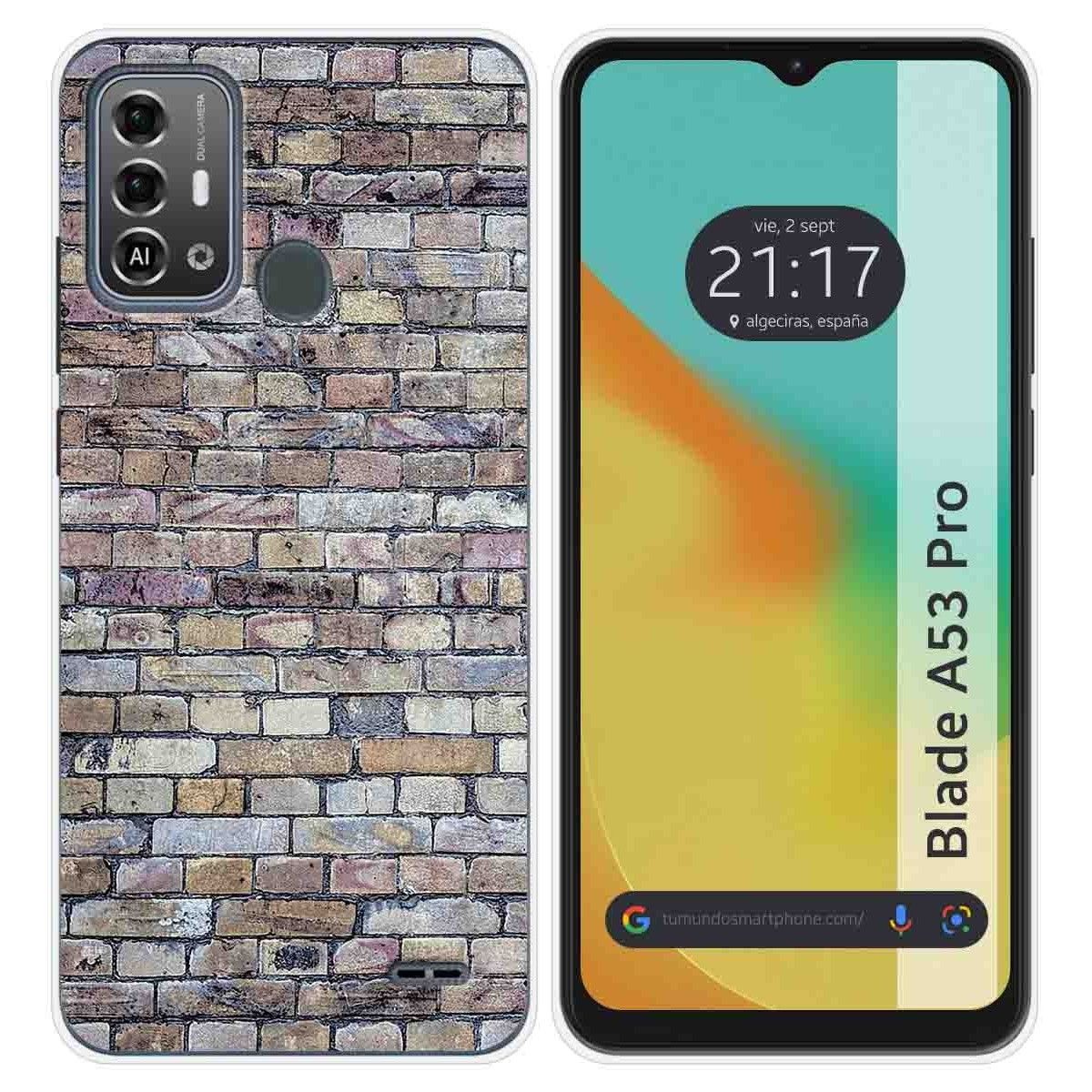 Funda Silicona para Zte Blade A53 Pro diseño Ladrillo 02 Dibujos