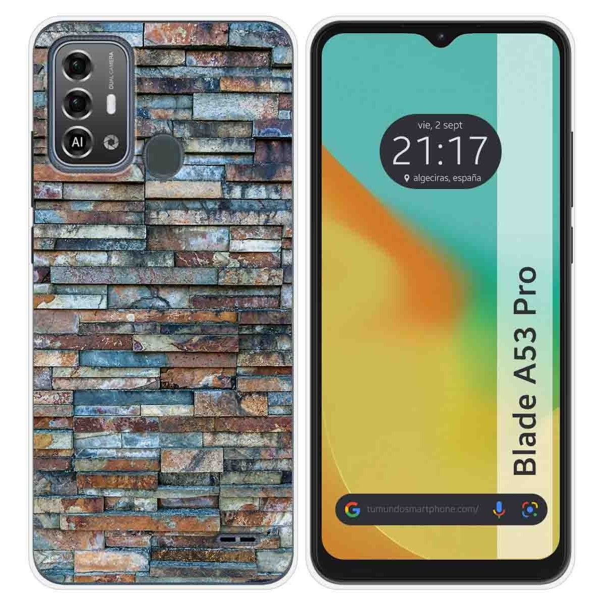 Funda Silicona para Zte Blade A53 Pro diseño Ladrillo 05 Dibujos