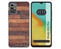 Funda Silicona para Zte Blade A53 Pro diseño Madera 03 Dibujos