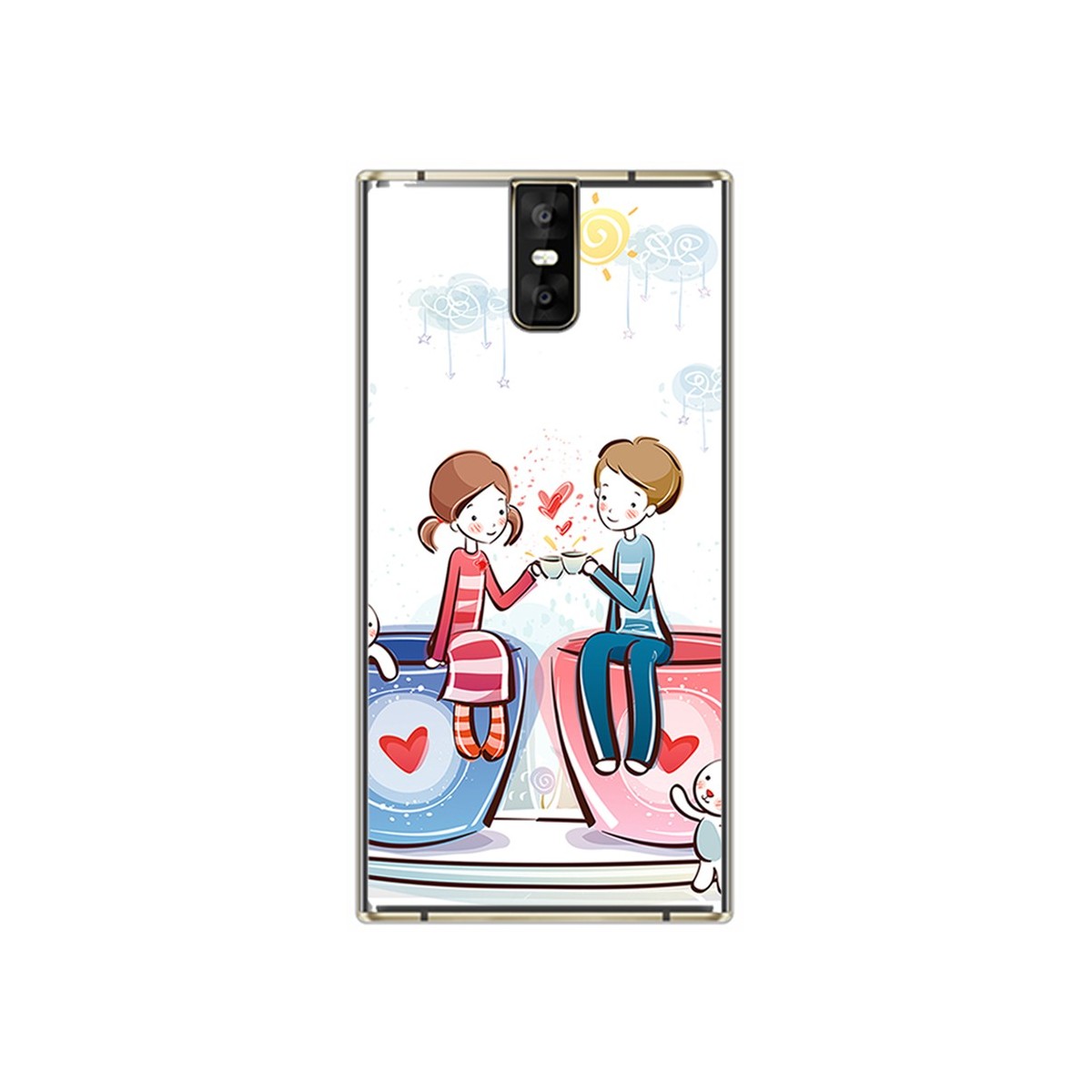 Funda Gel Tpu para Oukitel K3 Diseño Cafe Dibujos