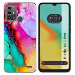 Funda Silicona para Zte Blade A53 Pro diseño Mármol 15 Dibujos