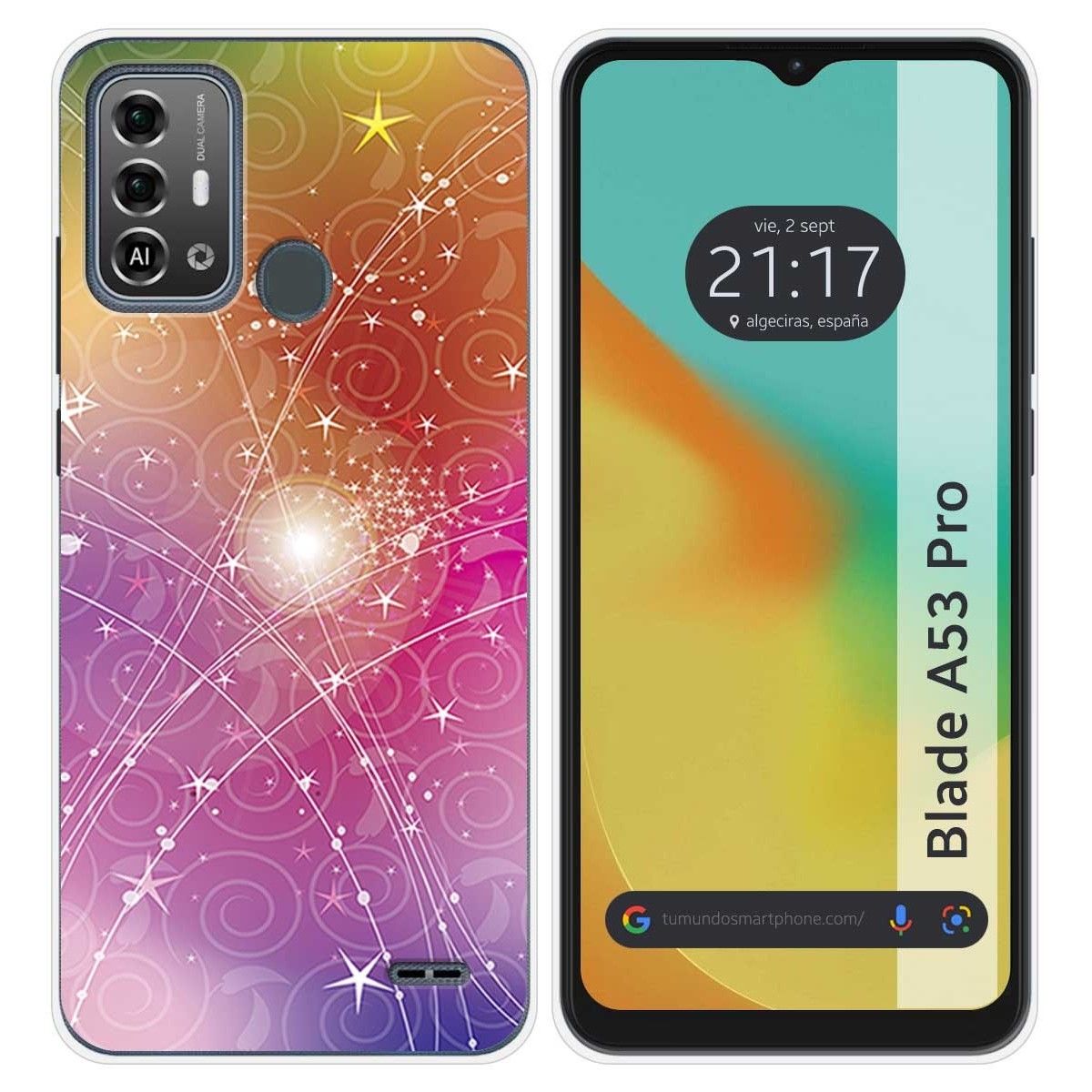 Funda Silicona para Zte Blade A53 Pro diseño Abstracto Dibujos