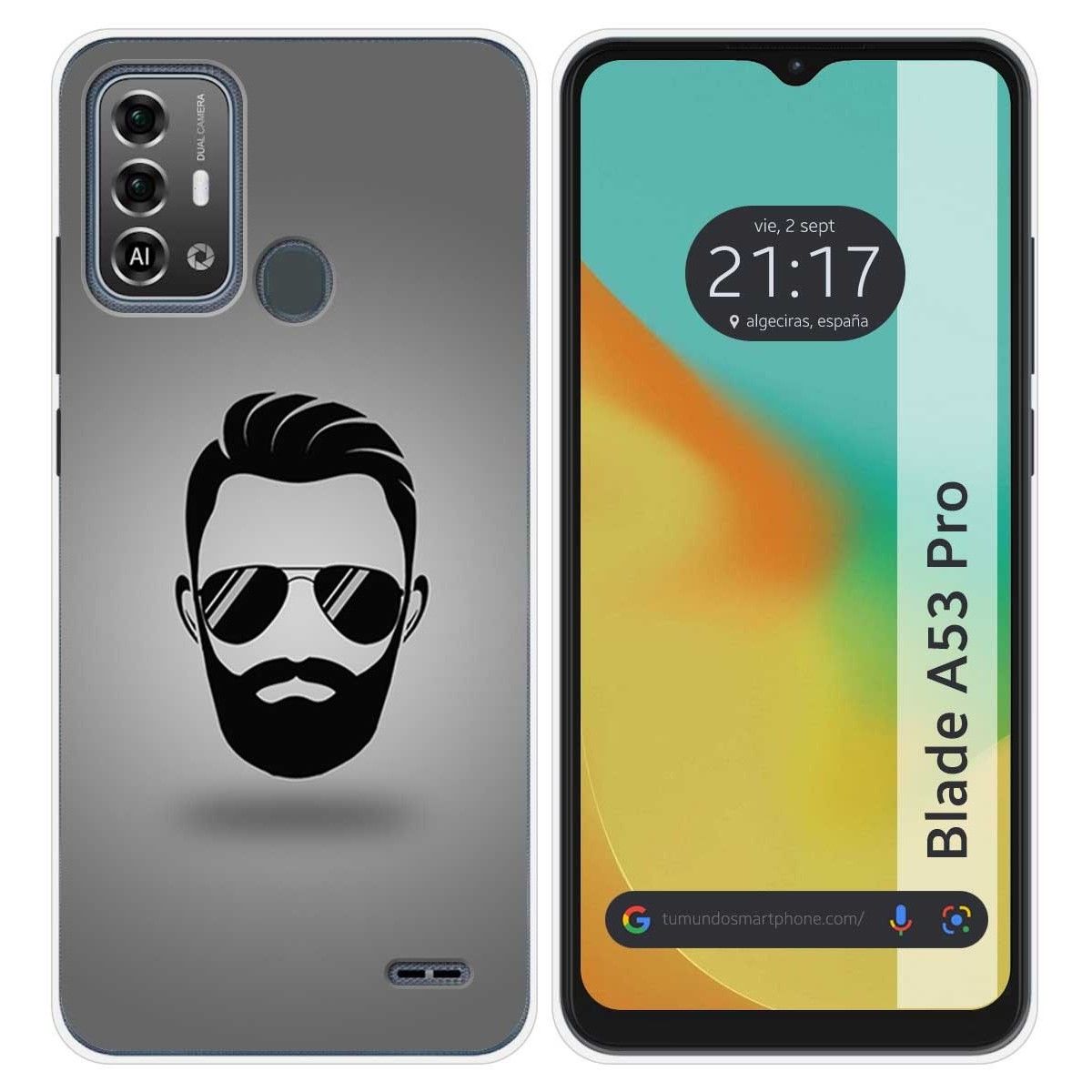 Funda Silicona para Zte Blade A53 Pro diseño Barba Dibujos