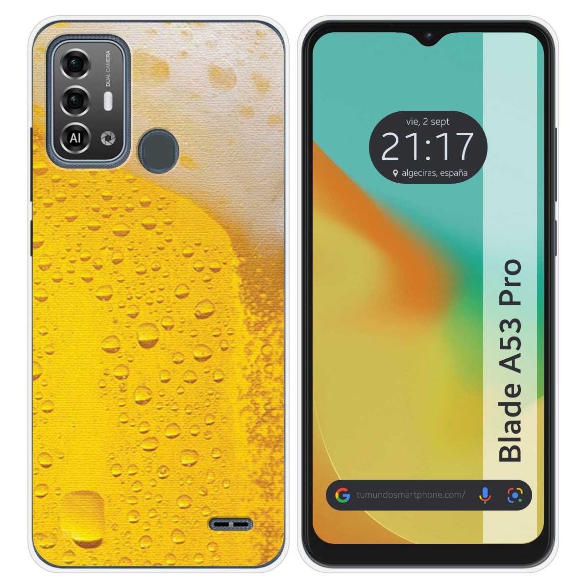 Funda Silicona para Zte Blade A53 Pro diseño Cerveza Dibujos