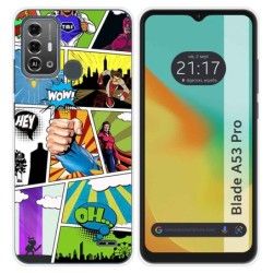 Funda Silicona para Zte Blade A53 Pro diseño Comic Dibujos