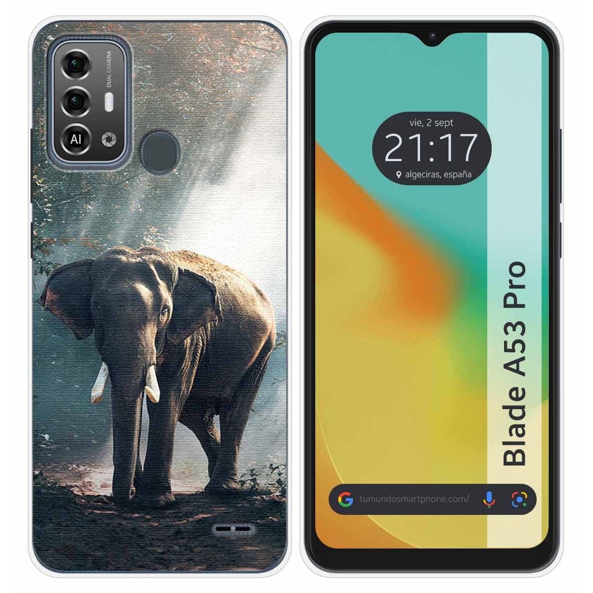 Funda Silicona para Zte Blade A53 Pro diseño Elefante Dibujos