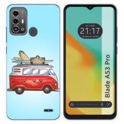 Funda Silicona para Zte Blade A53 Pro diseño Furgoneta Dibujos