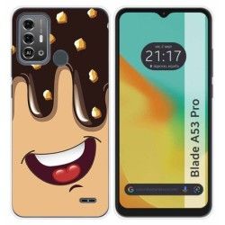 Funda Silicona para Zte Blade A53 Pro diseño Helado Chocolate Dibujos