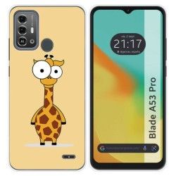 Funda Silicona para Zte Blade A53 Pro diseño Jirafa Dibujos