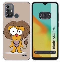 Funda Silicona para Zte Blade A53 Pro diseño Leon Dibujos