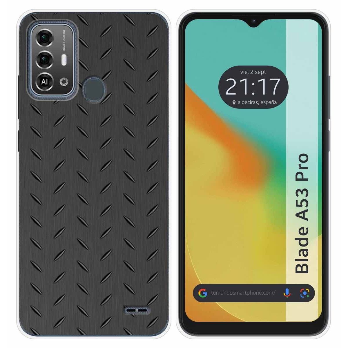 Funda Silicona para Zte Blade A53 Pro diseño Metal Dibujos