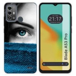 Funda Silicona para Zte Blade A53 Pro diseño Ojo Dibujos