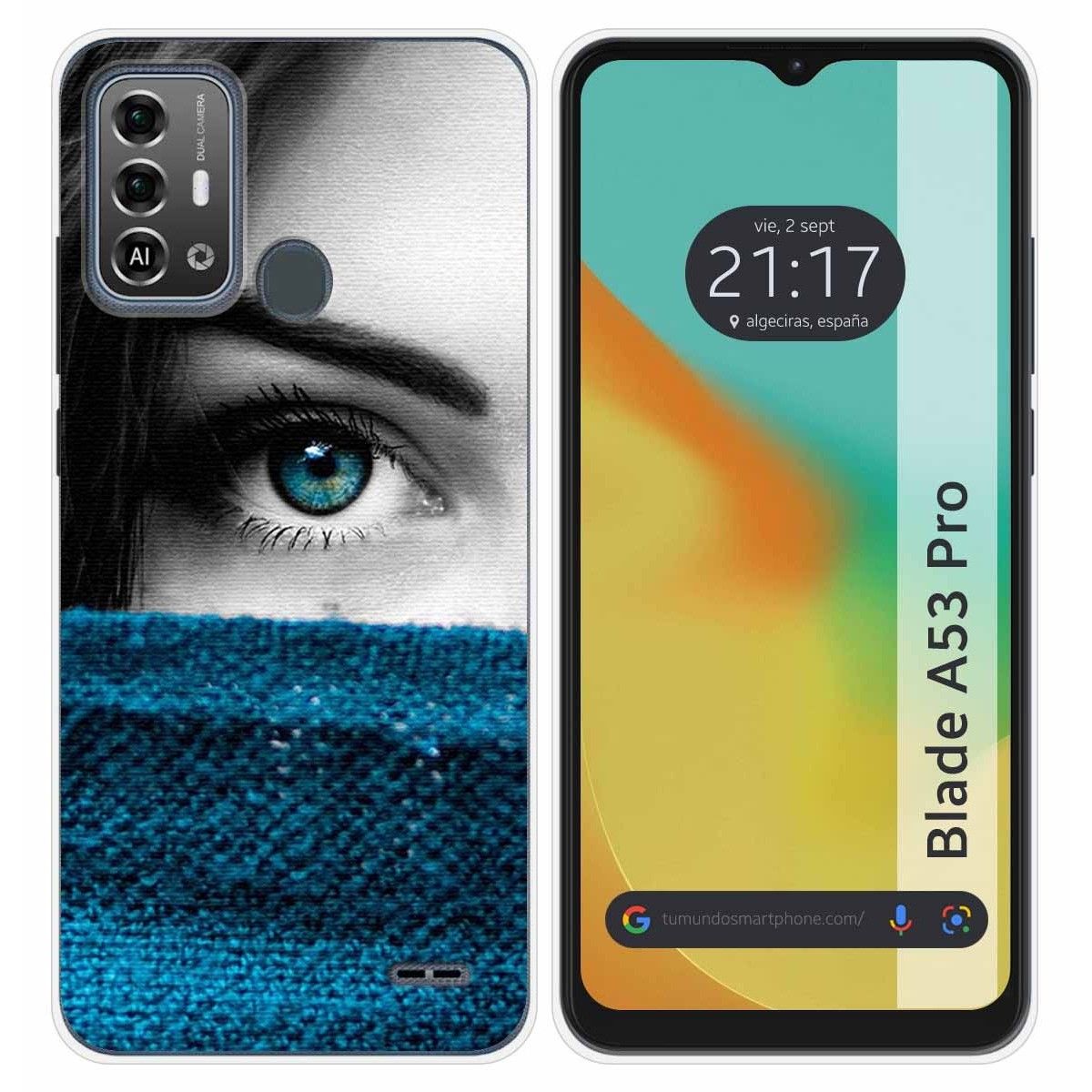 Funda Silicona para Zte Blade A53 Pro diseño Ojo Dibujos