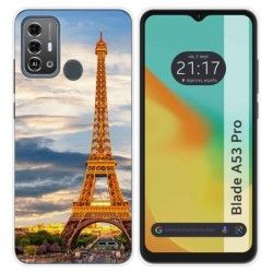 Funda Silicona para Zte Blade A53 Pro diseño Paris Dibujos
