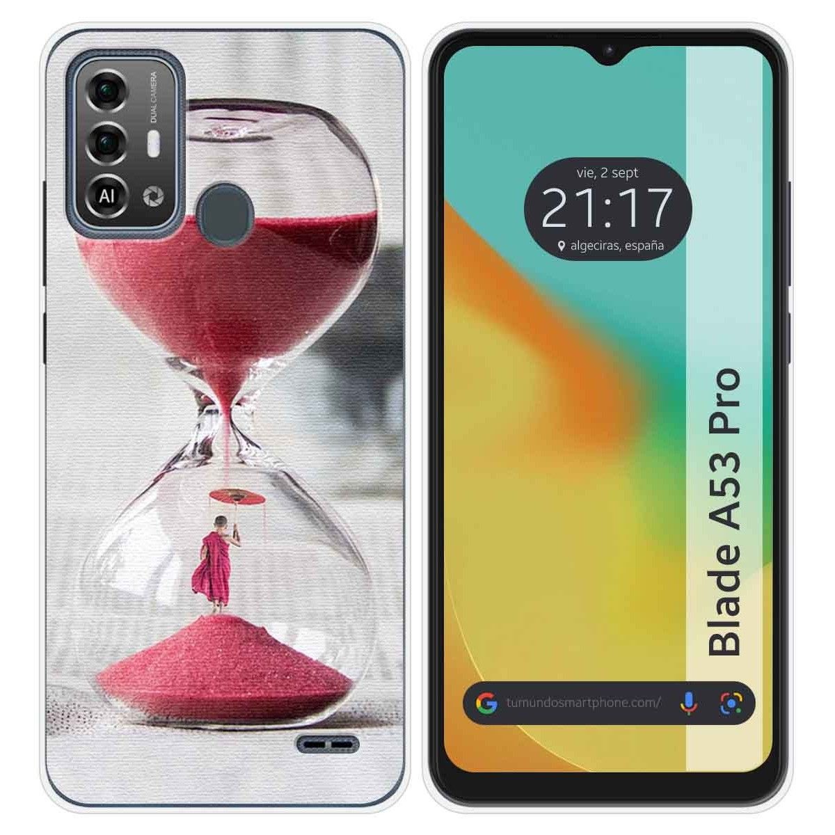 Funda Silicona para Zte Blade A53 Pro diseño Reloj Dibujos