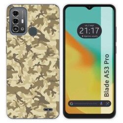 Funda Silicona para Zte Blade A53 Pro diseño Sand Camuflaje Dibujos