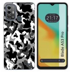 Funda Silicona para Zte Blade A53 Pro diseño Snow Camuflaje Dibujos