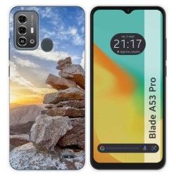 Funda Silicona para Zte Blade A53 Pro diseño Sunset Dibujos