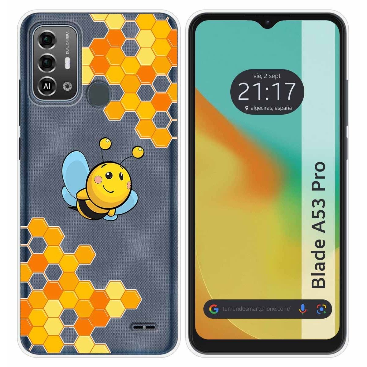 Funda Silicona para Zte Blade A53 Pro diseño Abeja Dibujos