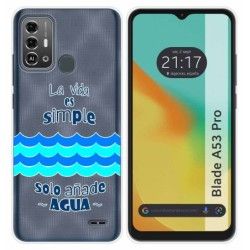 Funda Silicona para Zte Blade A53 Pro diseño Agua Dibujos