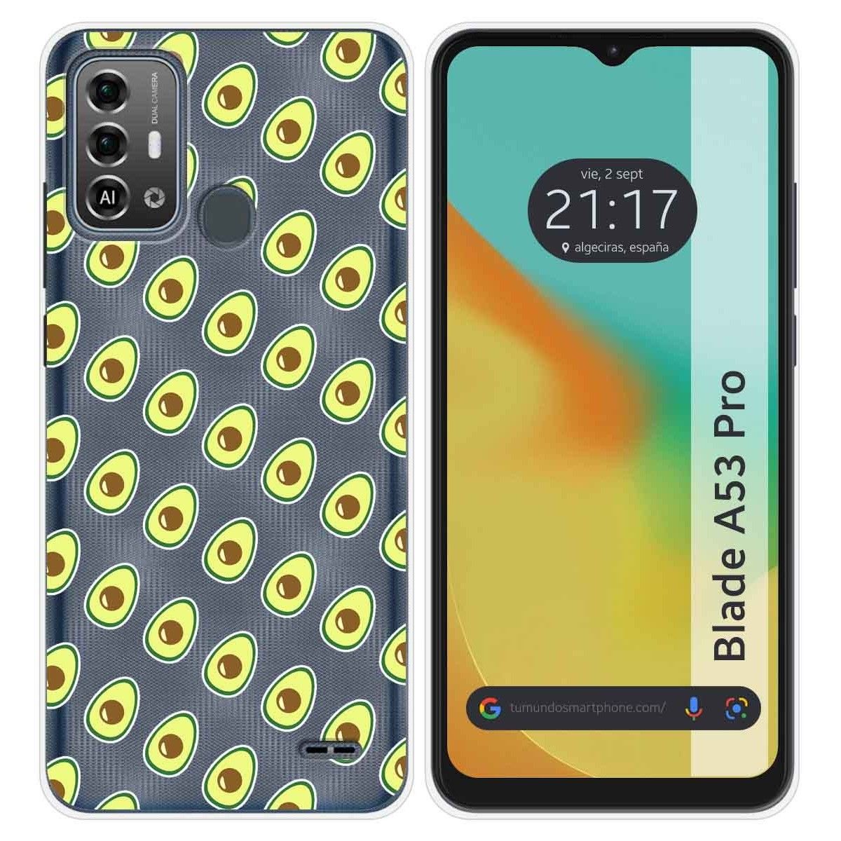Funda Silicona para Zte Blade A53 Pro diseño Aguacate Dibujos