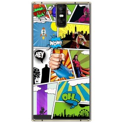 Funda Gel Tpu para Oukitel K3 Diseño Comic Dibujos
