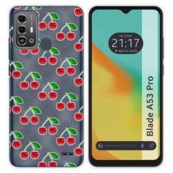 Funda Silicona para Zte Blade A53 Pro diseño Cerezas Dibujos