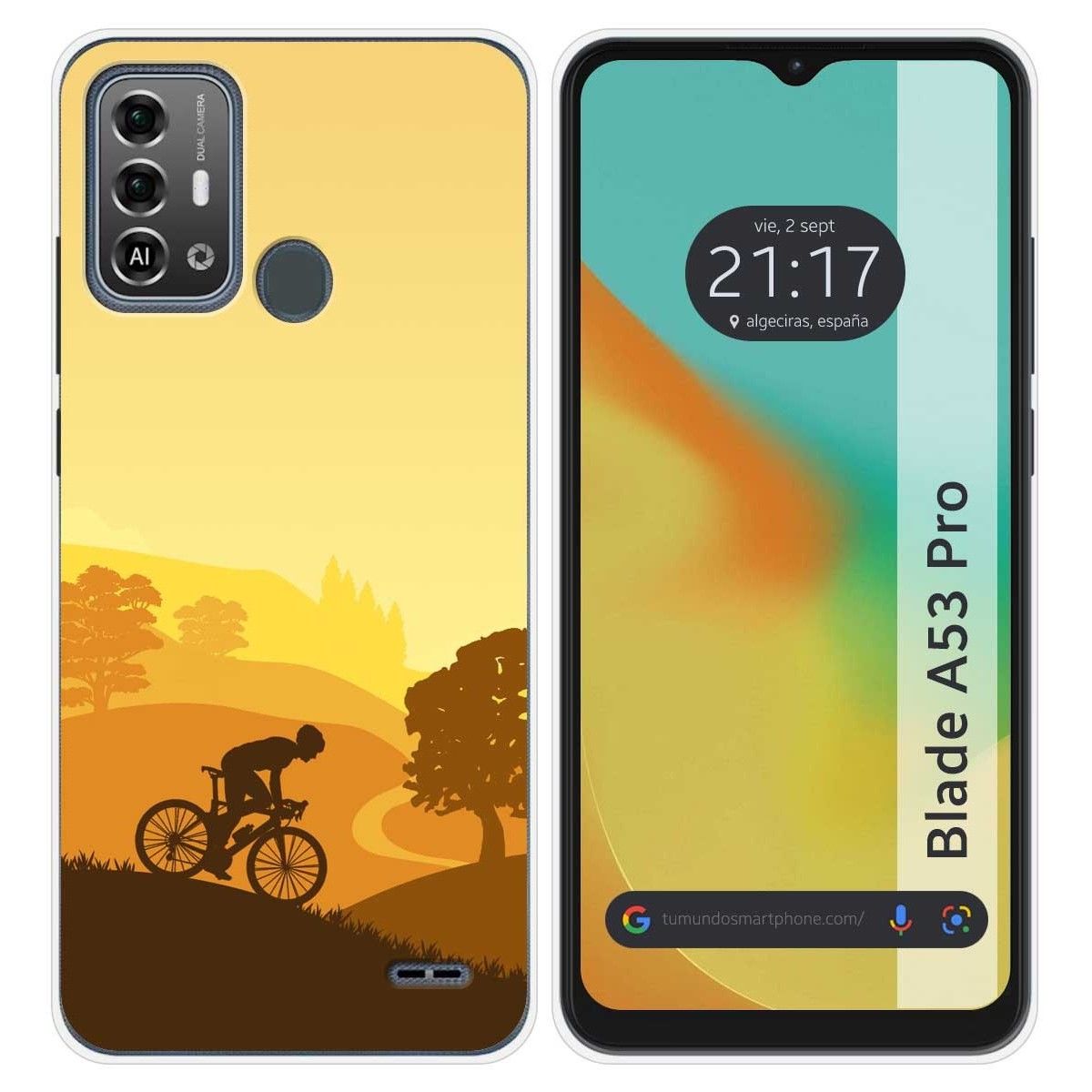 Funda Silicona para Zte Blade A53 Pro diseño Ciclista Dibujos