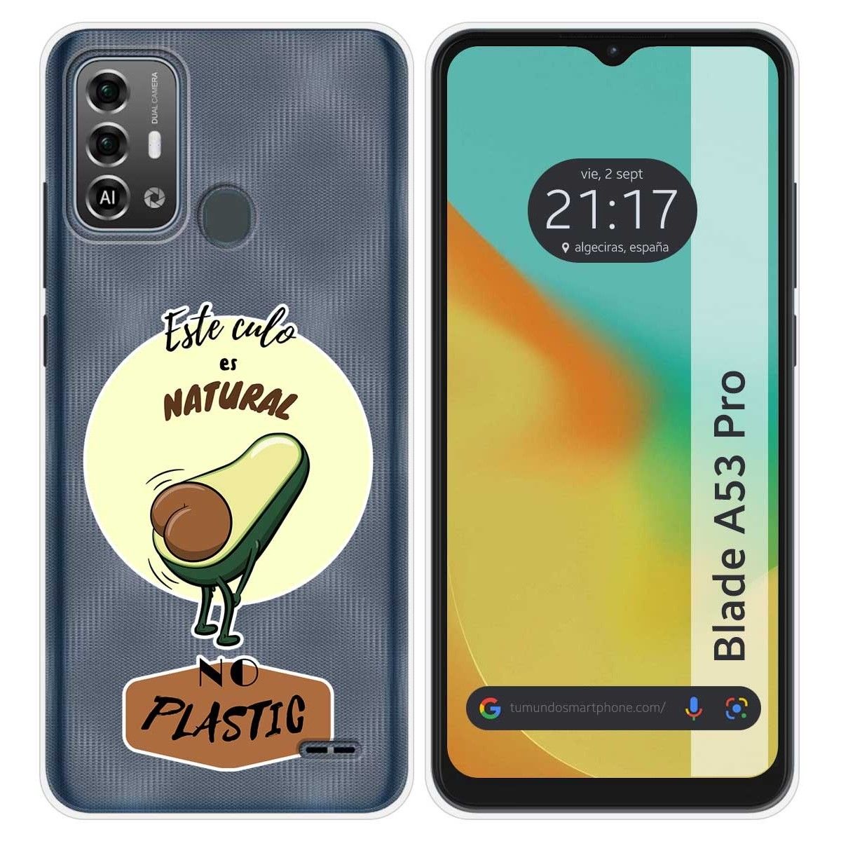 Funda Silicona para Zte Blade A53 Pro diseño Culo Natural Dibujos