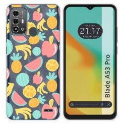 Funda Silicona para Zte Blade A53 Pro diseño Frutas 02 Dibujos