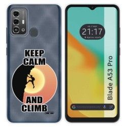 Funda Silicona para Zte Blade A53 Pro diseño Hombre Escalada Dibujos