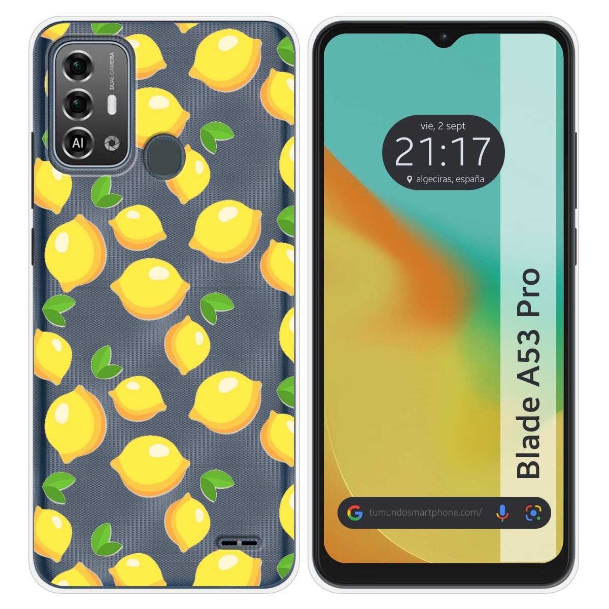 Funda Silicona para Zte Blade A53 Pro diseño Limones Dibujos