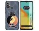 Funda Silicona para Zte Blade A53 Pro diseño Mujer Escalada Dibujos