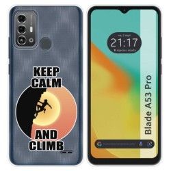 Funda Silicona para Zte Blade A53 Pro diseño Mujer Escalada Dibujos