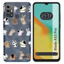 Funda Silicona para Zte Blade A53 Pro diseño Perros Dibujos