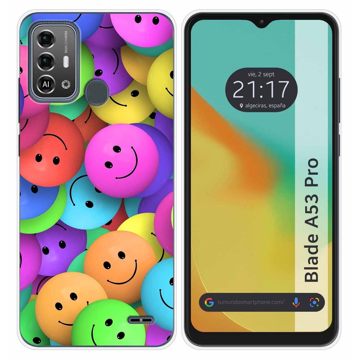 Funda Silicona para Zte Blade A53 Pro diseño Smile Dibujos