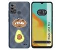 Funda Silicona para Zte Blade A53 Pro diseño Vegan Life Dibujos