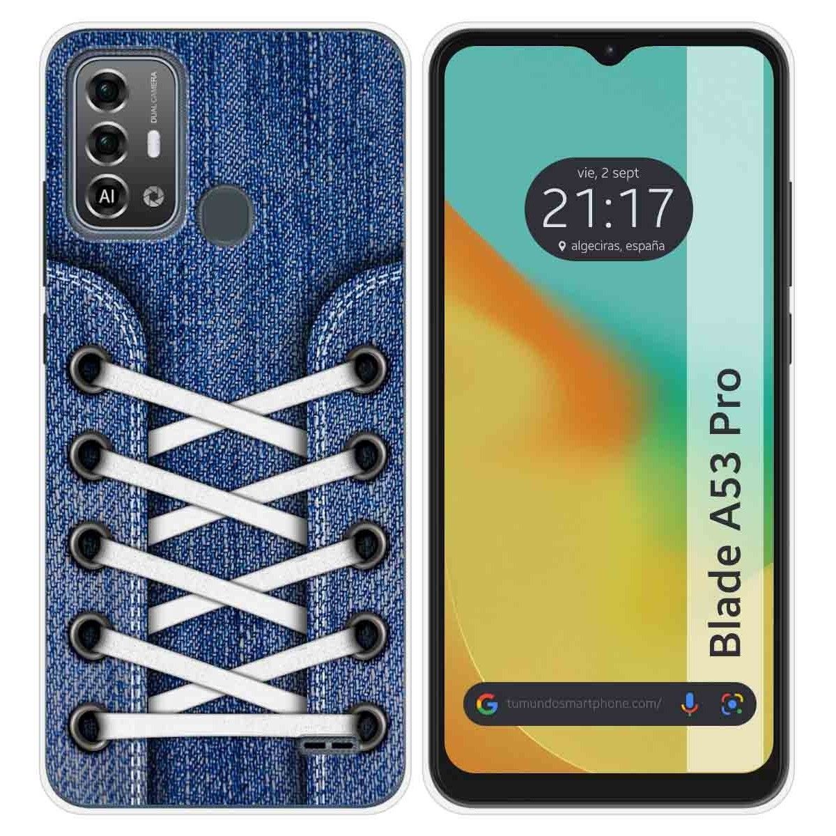 Funda Silicona para Zte Blade A53 Pro diseño Zapatillas 01 Dibujos
