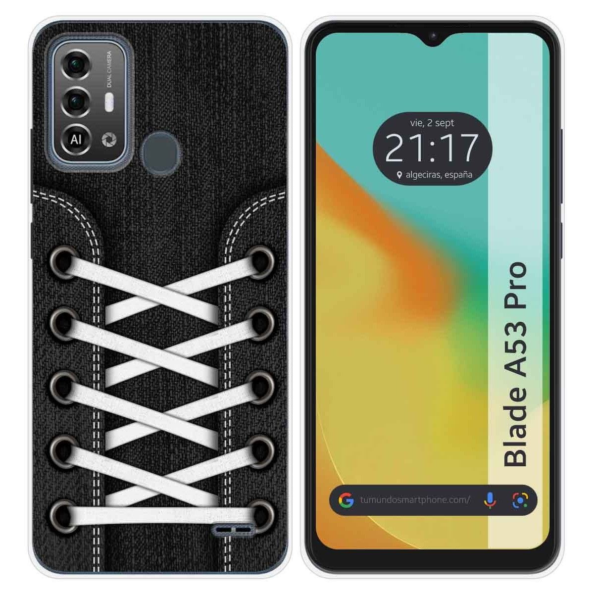 Funda Silicona para Zte Blade A53 Pro diseño Zapatillas 02 Dibujos