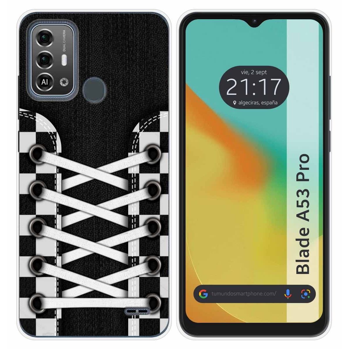 Funda Silicona para Zte Blade A53 Pro diseño Zapatillas 03 Dibujos