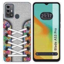 Funda Silicona para Zte Blade A53 Pro diseño Zapatillas 04 Dibujos
