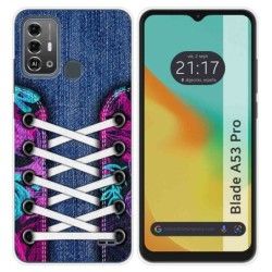Funda Silicona para Zte Blade A53 Pro diseño Zapatillas 06 Dibujos