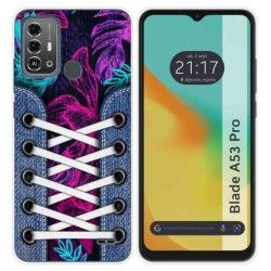 Funda Silicona para Zte Blade A53 Pro diseño Zapatillas 07 Dibujos