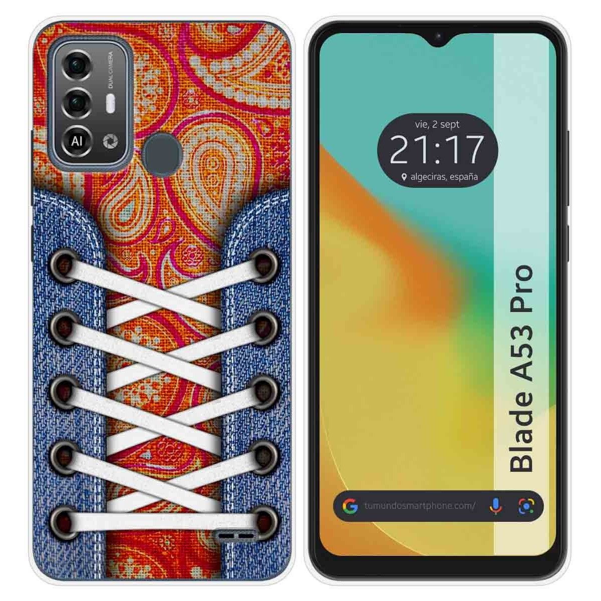 Funda Silicona para Zte Blade A53 Pro diseño Zapatillas 10 Dibujos