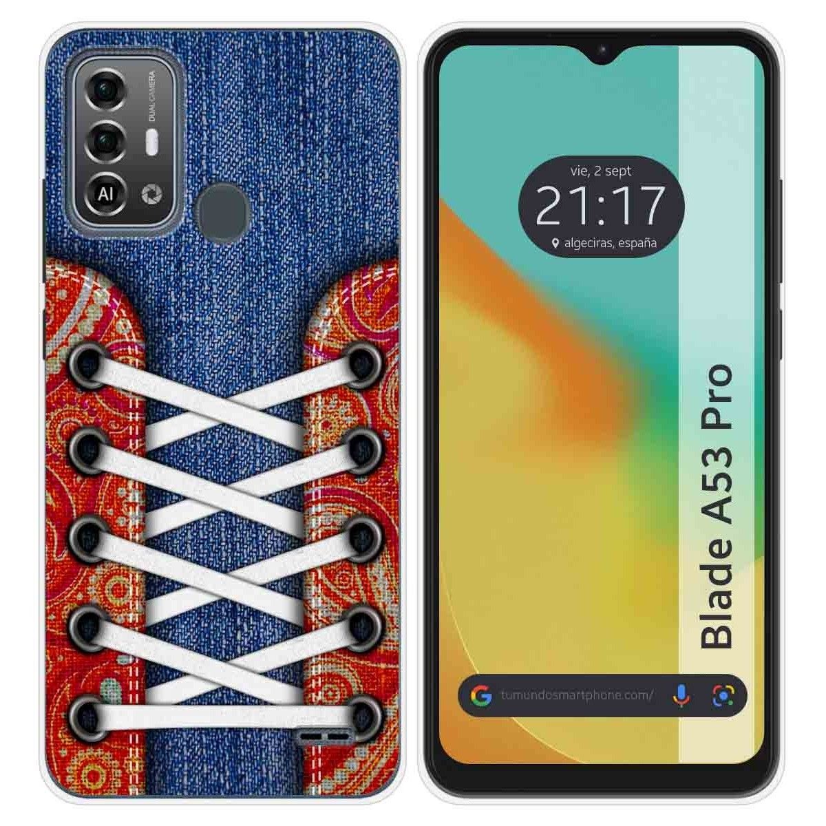 Funda Silicona para Zte Blade A53 Pro diseño Zapatillas 11 Dibujos