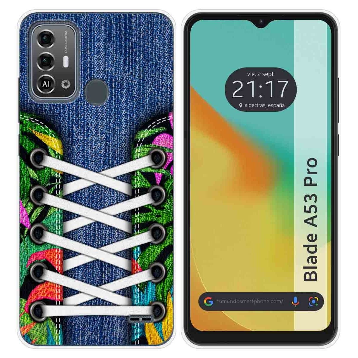 Funda Silicona para Zte Blade A53 Pro diseño Zapatillas 13 Dibujos