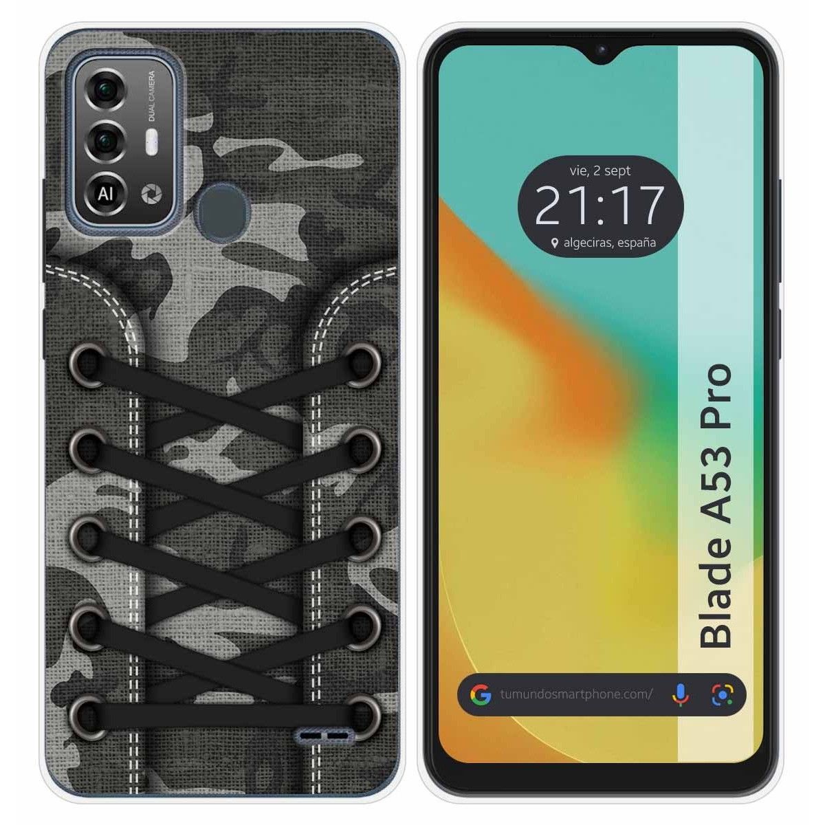 Funda Silicona para Zte Blade A53 Pro diseño Zapatillas 15 Dibujos